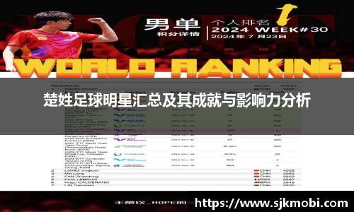 楚姓足球明星汇总及其成就与影响力分析